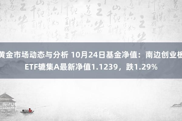 黄金市场动态与分析 10月24日基金净值：南边创业板ETF辘集A最新净值1.1239，跌1.29%