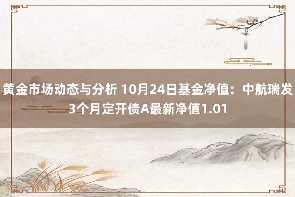 黄金市场动态与分析 10月24日基金净值：中航瑞发3个月定开债A最新净值1.01