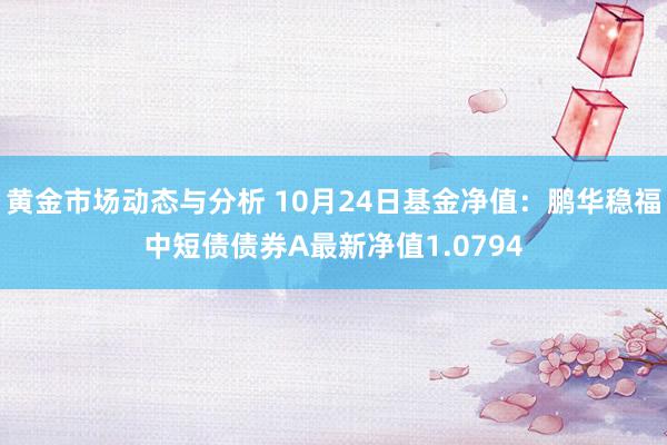 黄金市场动态与分析 10月24日基金净值：鹏华稳福中短债债券A最新净值1.0794