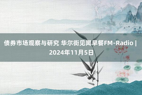 债券市场观察与研究 华尔街见闻早餐FM-Radio | 2024年11月5日