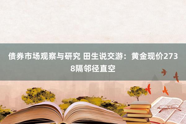 债券市场观察与研究 田生说交游：黄金现价2738隔邻径直空