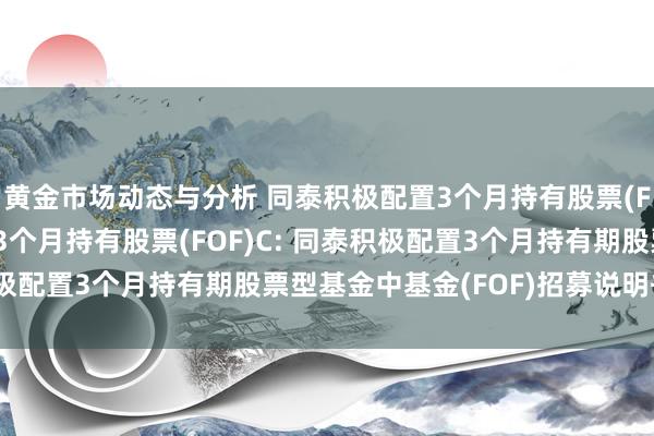 黄金市场动态与分析 同泰积极配置3个月持有股票(FOF)A,同泰积极配置3个月持有股票(FOF)C: 同泰积极配置3个月持有期股票型基金中基金(FOF)招募说明书(更新)