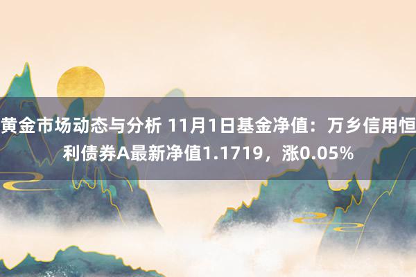 黄金市场动态与分析 11月1日基金净值：万乡信用恒利债券A最新净值1.1719，涨0.05%