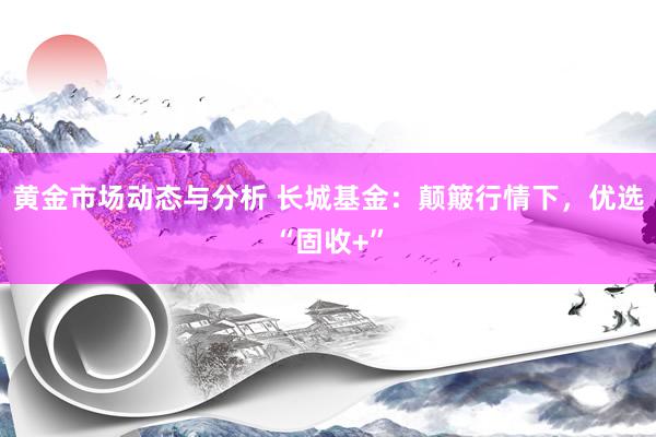 黄金市场动态与分析 长城基金：颠簸行情下，优选“固收+”