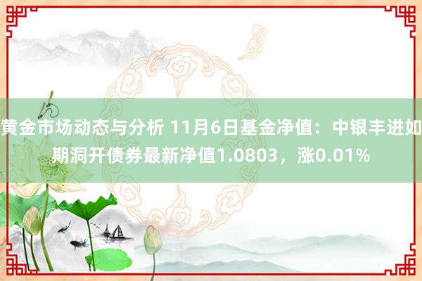 黄金市场动态与分析 11月6日基金净值：中银丰进如期洞开债券最新净值1.0803，涨0.01%