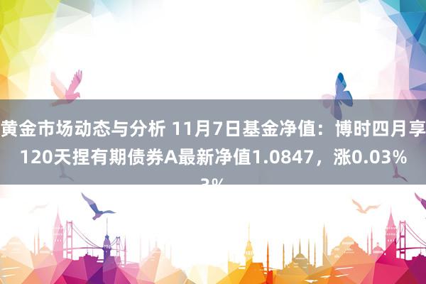 黄金市场动态与分析 11月7日基金净值：博时四月享120天捏有期债券A最新净值1.0847，涨0.03%