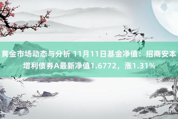 黄金市场动态与分析 11月11日基金净值：招商安本增利债券A最新净值1.6772，涨1.31%