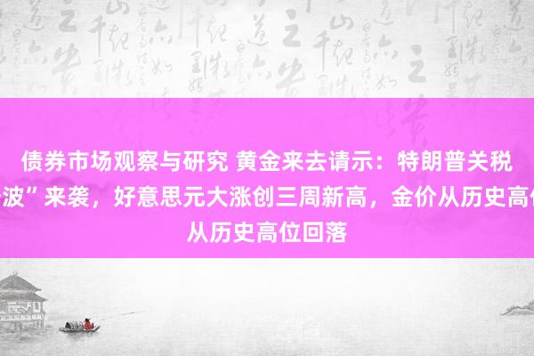 债券市场观察与研究 黄金来去请示：特朗普关税“冲击波”来袭，好意思元大涨创三周新高，金价从历史高位回落