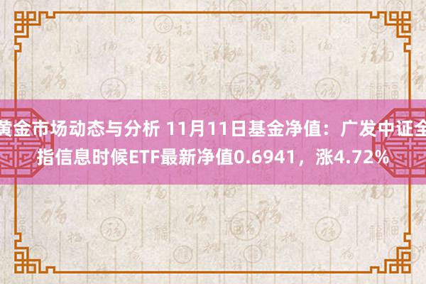 黄金市场动态与分析 11月11日基金净值：广发中证全指信息时候ETF最新净值0.6941，涨4.72%