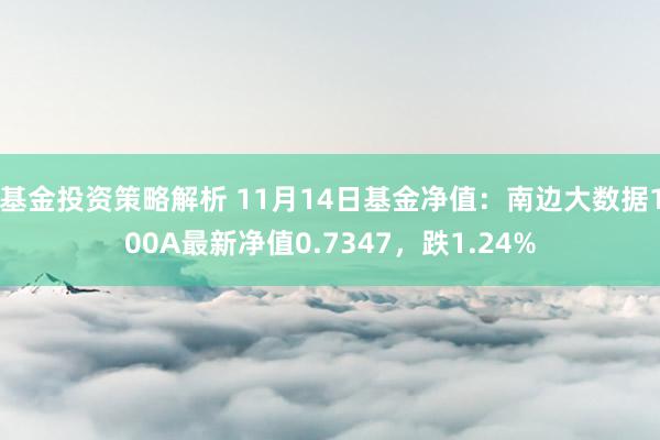 基金投资策略解析 11月14日基金净值：南边大数据100A最新净值0.7347，跌1.24%