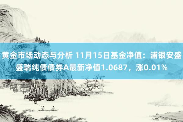 黄金市场动态与分析 11月15日基金净值：浦银安盛盛瑞纯债债券A最新净值1.0687，涨0.01%