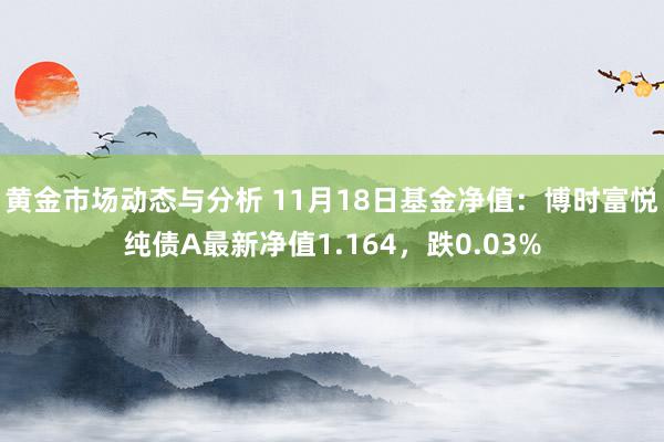 黄金市场动态与分析 11月18日基金净值：博时富悦纯债A最新净值1.164，跌0.03%