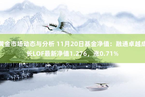 黄金市场动态与分析 11月20日基金净值：融通卓越成长LOF最新净值1.276，涨0.71%