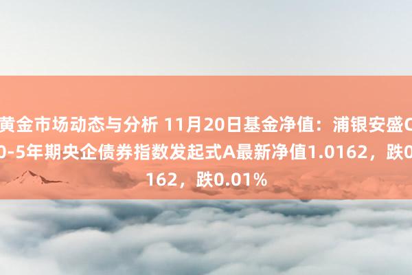 黄金市场动态与分析 11月20日基金净值：浦银安盛CFETS0-5年期央企债券指数发起式A最新净值1.0162，跌0.01%