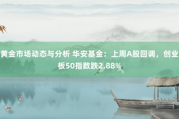 黄金市场动态与分析 华安基金：上周A股回调，创业板50指数跌2.88%