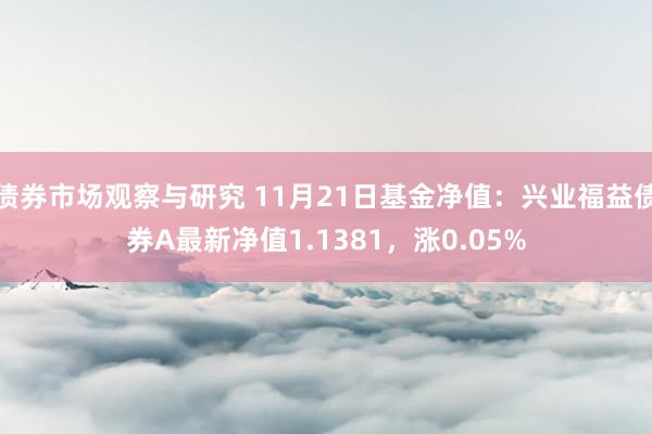 债券市场观察与研究 11月21日基金净值：兴业福益债券A最新净值1.1381，涨0.05%