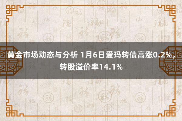 黄金市场动态与分析 1月6日爱玛转债高涨0.2%，转股溢价率14.1%